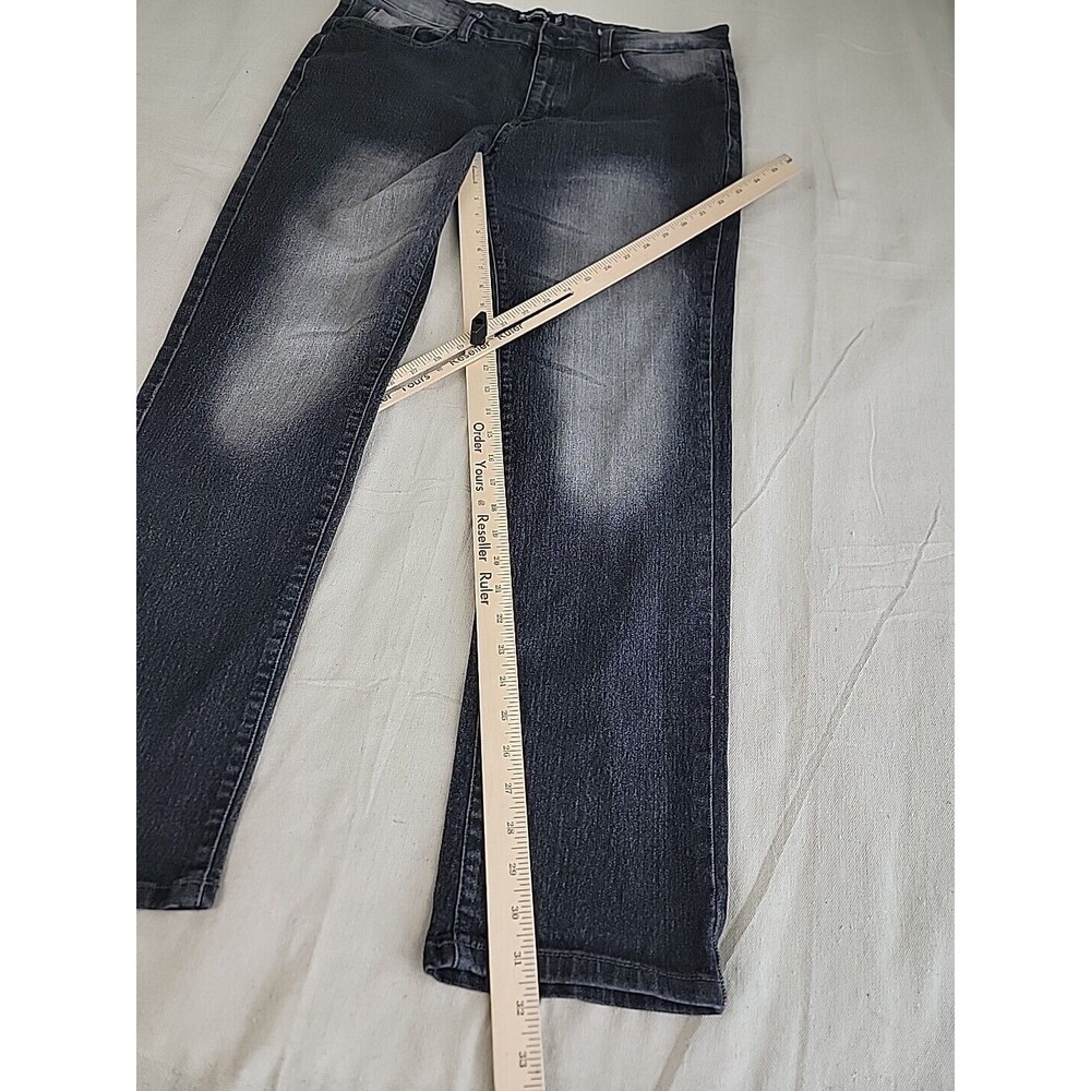 Southpole Skinny Jeans Mens 38x32 Dark Wash Faded Streetwear Denim Pants - Picture 2 of 12